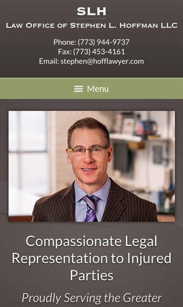 Responsive Mobile Attorney Website for Law Offices of Stephen L. Hoffman