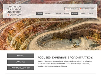 Law Firm Website design for Harrison, Temblador, Hung…