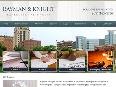 Law Firm Website design for Rayman & Knight