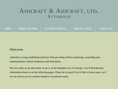 Law Firm Website design for Ashcraft & Ashcraft, Ltd.