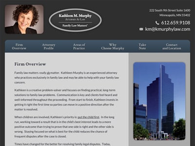 Law Firm Website design for Kathleen M. Murphy, Attor…