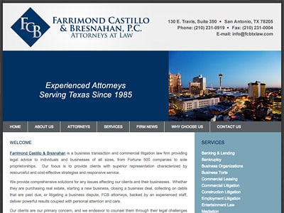 Law Firm Website design for Farrimond Castillo & Bres…