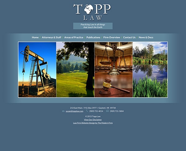 Law Firm Website Design for Topp Law