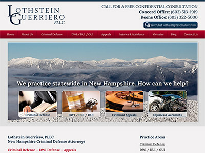 Law Firm Website design for Lothstein Guerriero, PLLC