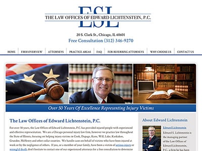 Law Firm Website design for The Law Offices of Edward…