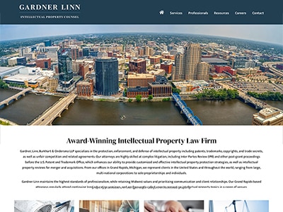 Law Firm Website design for Gardner Linn Burkhart & F…