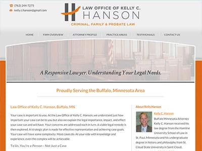 Law Firm Website design for Law Office of Kelly C. Ha…