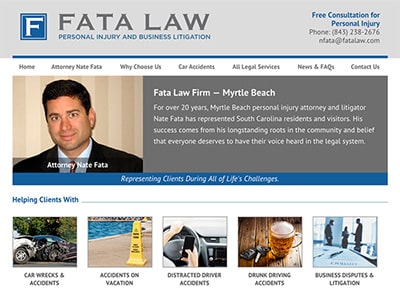 Law Firm Website design for Fata Law Firm