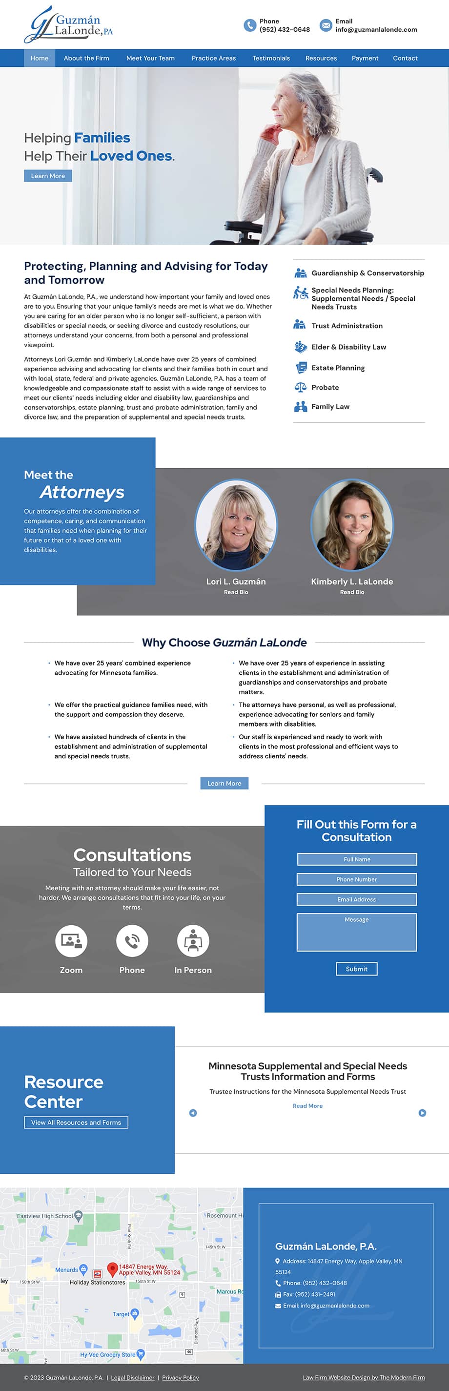 Law Firm Website Design for Guzmán LaLonde, P.A.