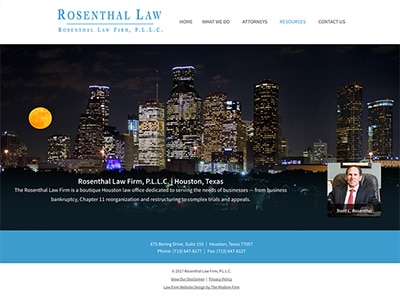 Law Firm Website design for Rosenthal Law Firm, P.L.L…