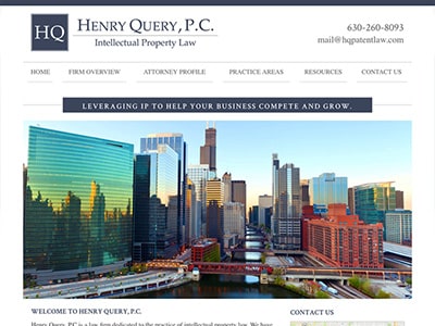 Law Firm Website design for Henry Query, P.C.