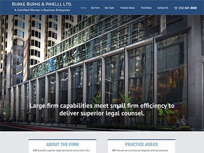 Law Firm Website design for Burke Burns & Pinelli, Lt…