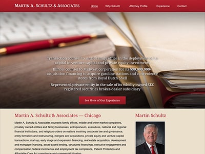 Law Firm Website design for Martin A. Schultz & Assoc…