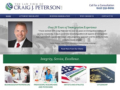 Law Firm Website design for The Law Firm of Craig J.…