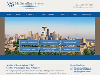 Law Firm Website design for Mullin, Allen & Steiner P…