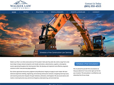 Law Firm Website design for Walker Law PLLC