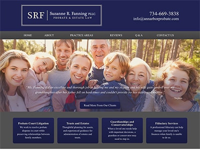 Law Firm Website design for Suzanne R. Fanning PLLC