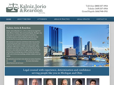 Law Firm Website design for Kalniz, Iorio & Reardon C…