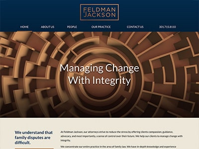 Law Firm Website design for Feldman Jackson