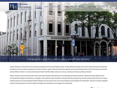 Law Firm Website design for Hooper Hathaway Price Beu…