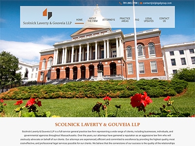 Law Firm Website design for Scolnick Laverty & Gouvei…