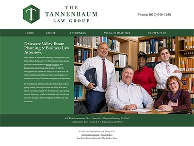 Law Firm Website design for The Tannenbaum Law Group,…