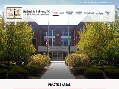 Law Firm Website design for Bedard & Bobrow, PC