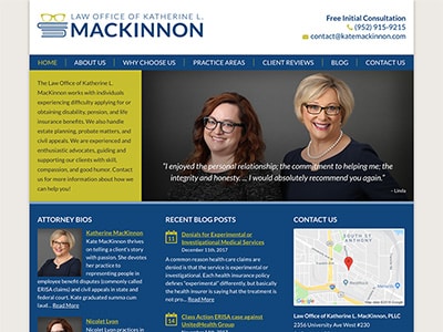 Law Firm Website design for Law Office of Katherine L…