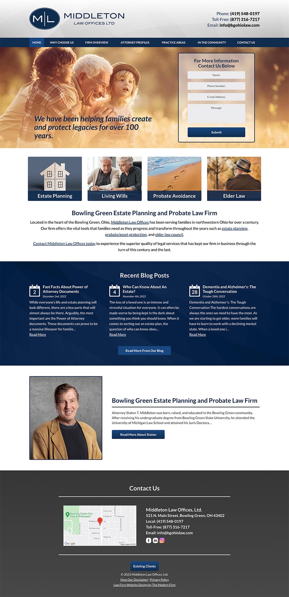 Law Firm Website Design for Middleton Law Offices, Ltd.