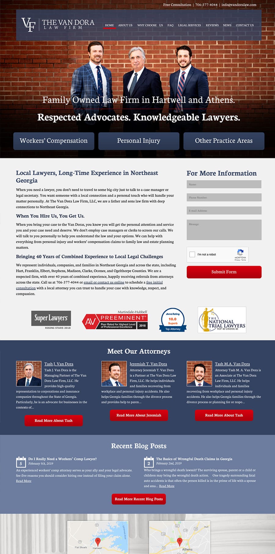 Hartwell, GA Law Firm Website Design