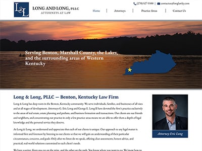 Law Firm Website design for Long & Long PLLC