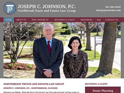 Law Firm Website design for Joseph C. Johnson, P.C.