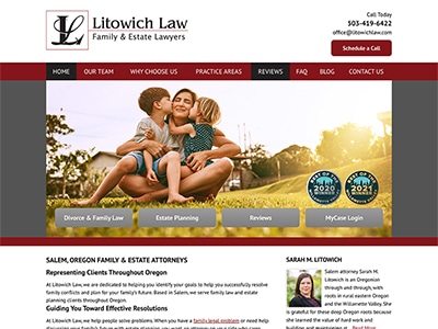 Law Firm Website design for Litowich Law PC