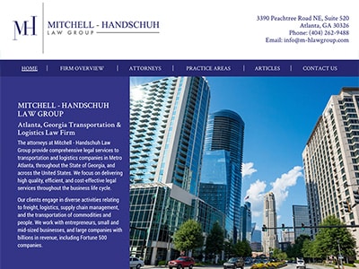 Law Firm Website design for Mitchell - Handschuh Law…