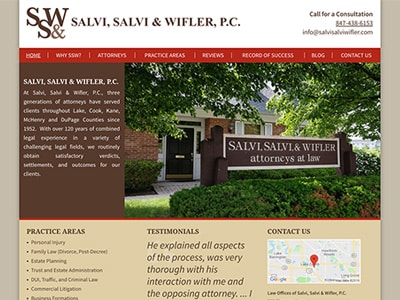 Law Firm Website design for Law Offices of Salvi, Sal…