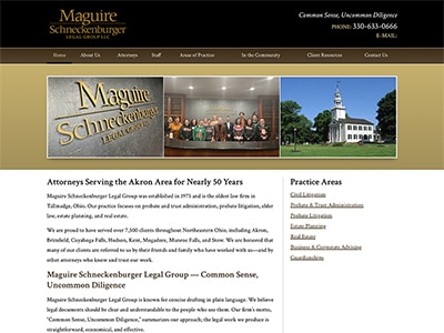 Law Firm Website design for Maguire Schneckenburger L…