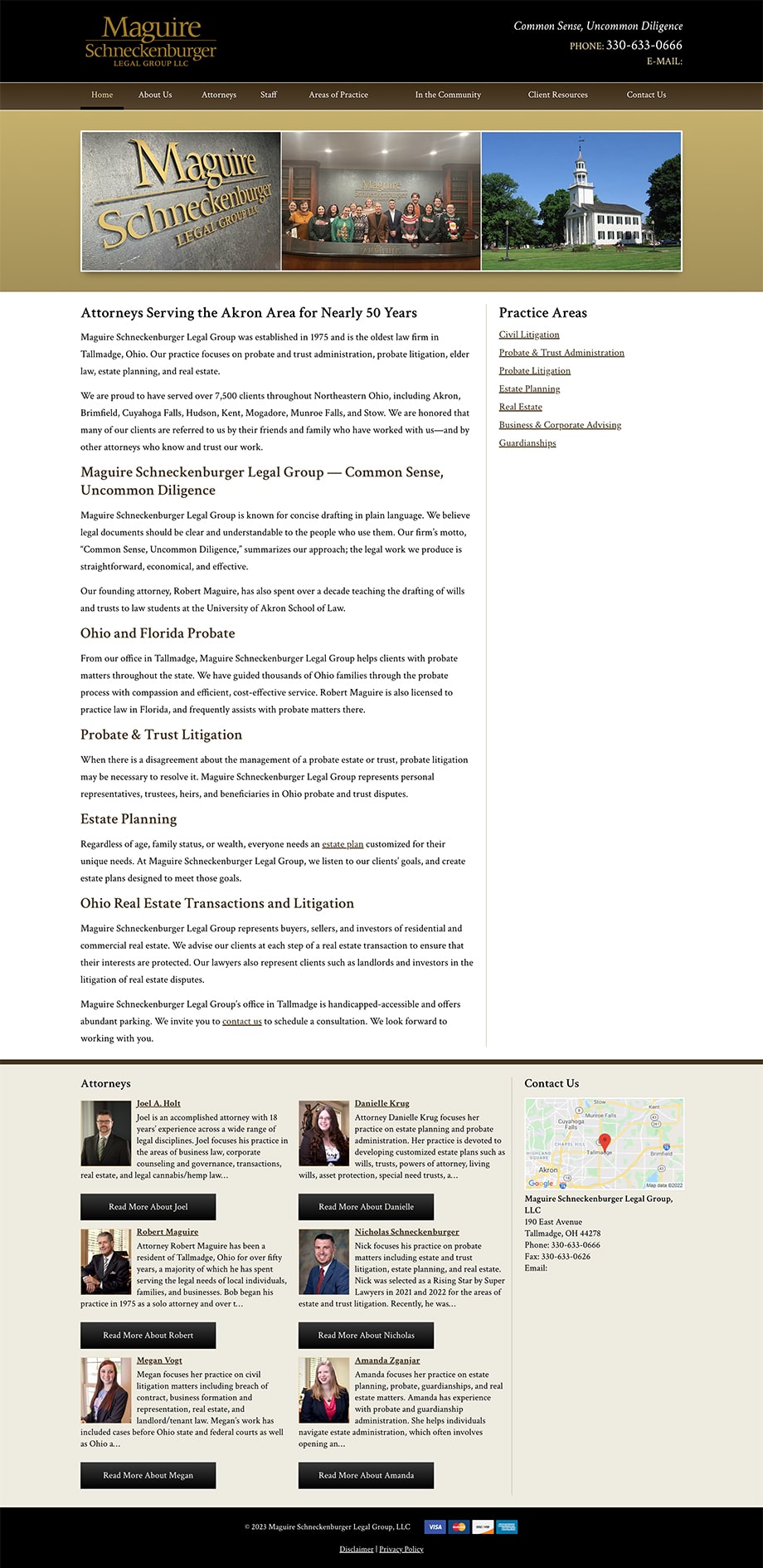 Law Firm Website Design for Maguire Schneckenburger Legal Group, LLC