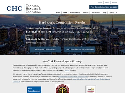 Law Firm Website design for Cannata, Hendele & Cannat…