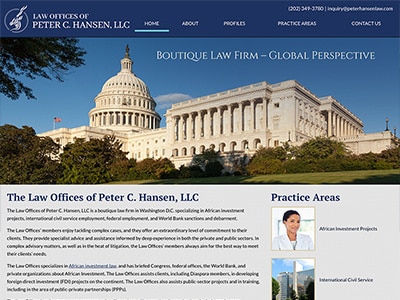 Law Firm Website design for Law Offices of Peter C. H…