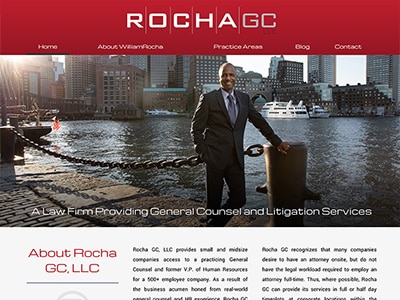 Law Firm Website design for Rocha GC, LLC