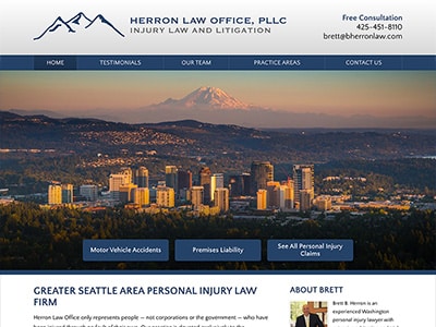 Law Firm Website design for Herron Law Office, PLLC