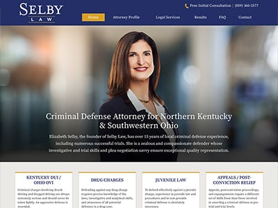 Law Firm Website design for The Law Office of Elizabe…