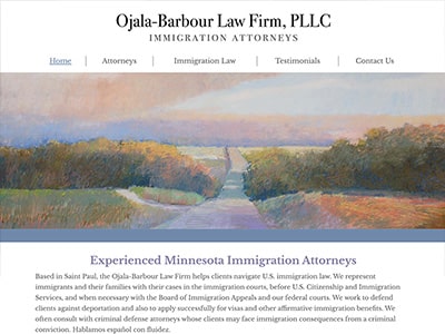 Law Firm Website design for Ojala-Barbour Law Firm PL…