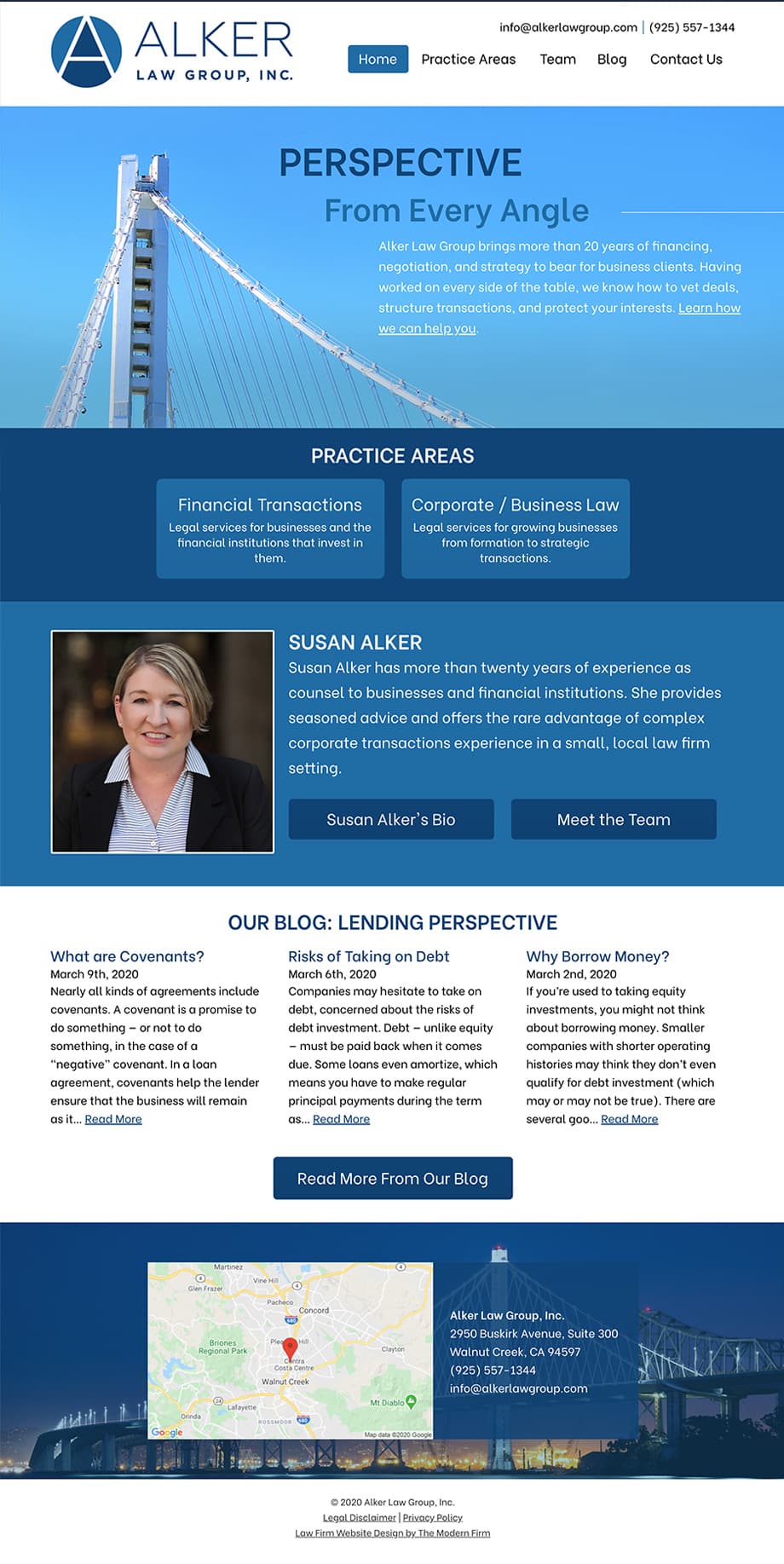 Law Firm Website Design for Alker Law Group, Inc.