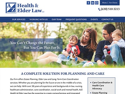 Law Firm Website design for A/Z Health & Elder Law LL…