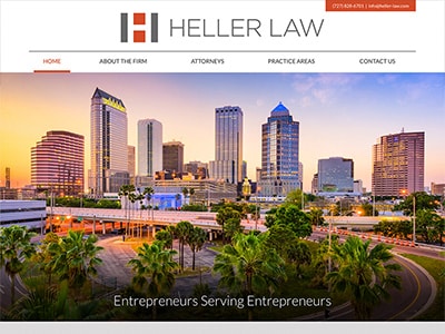 Law Firm Website design for Heller Law, PLLC