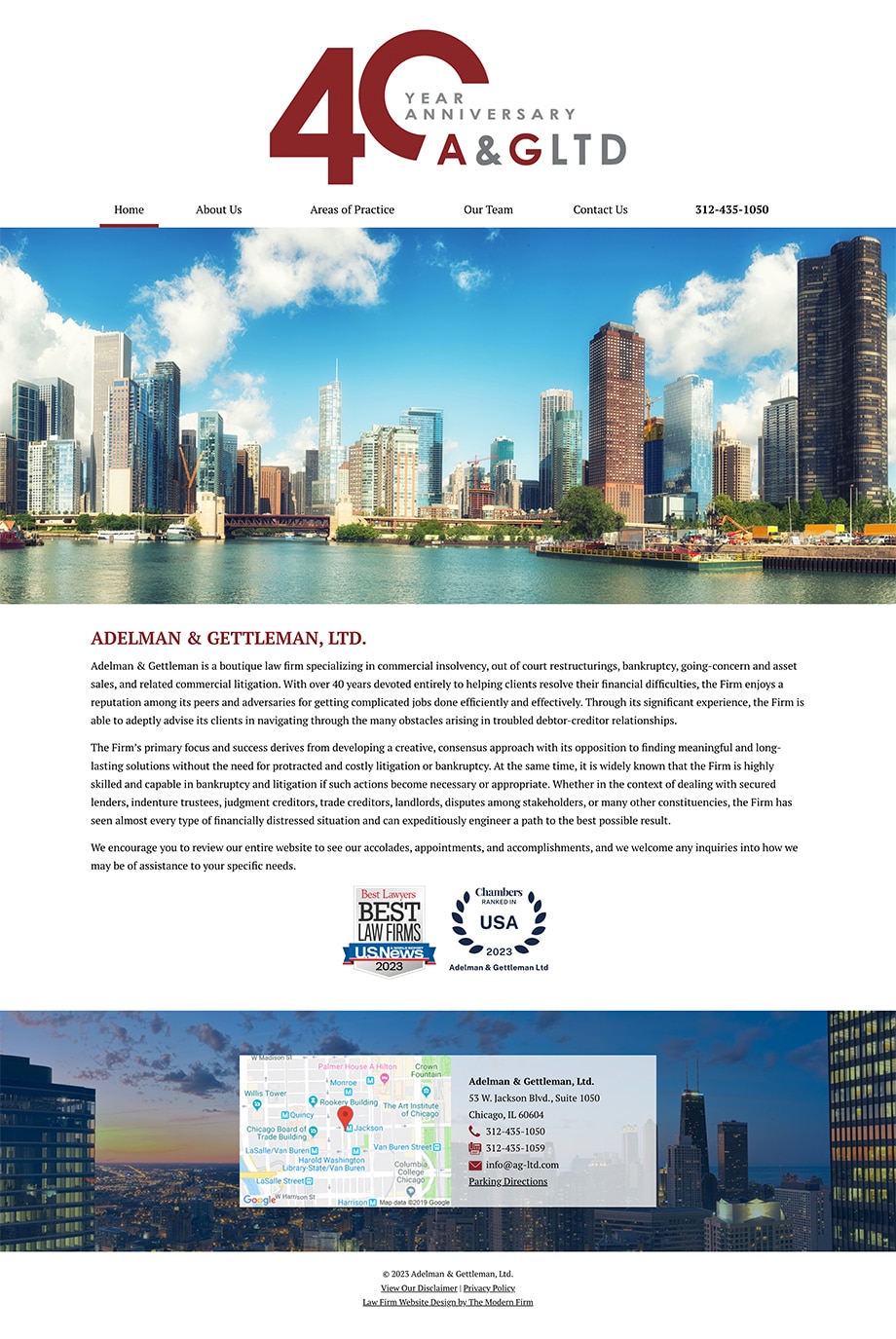 Law Firm Website Design for Adelman & Gettleman, Ltd.