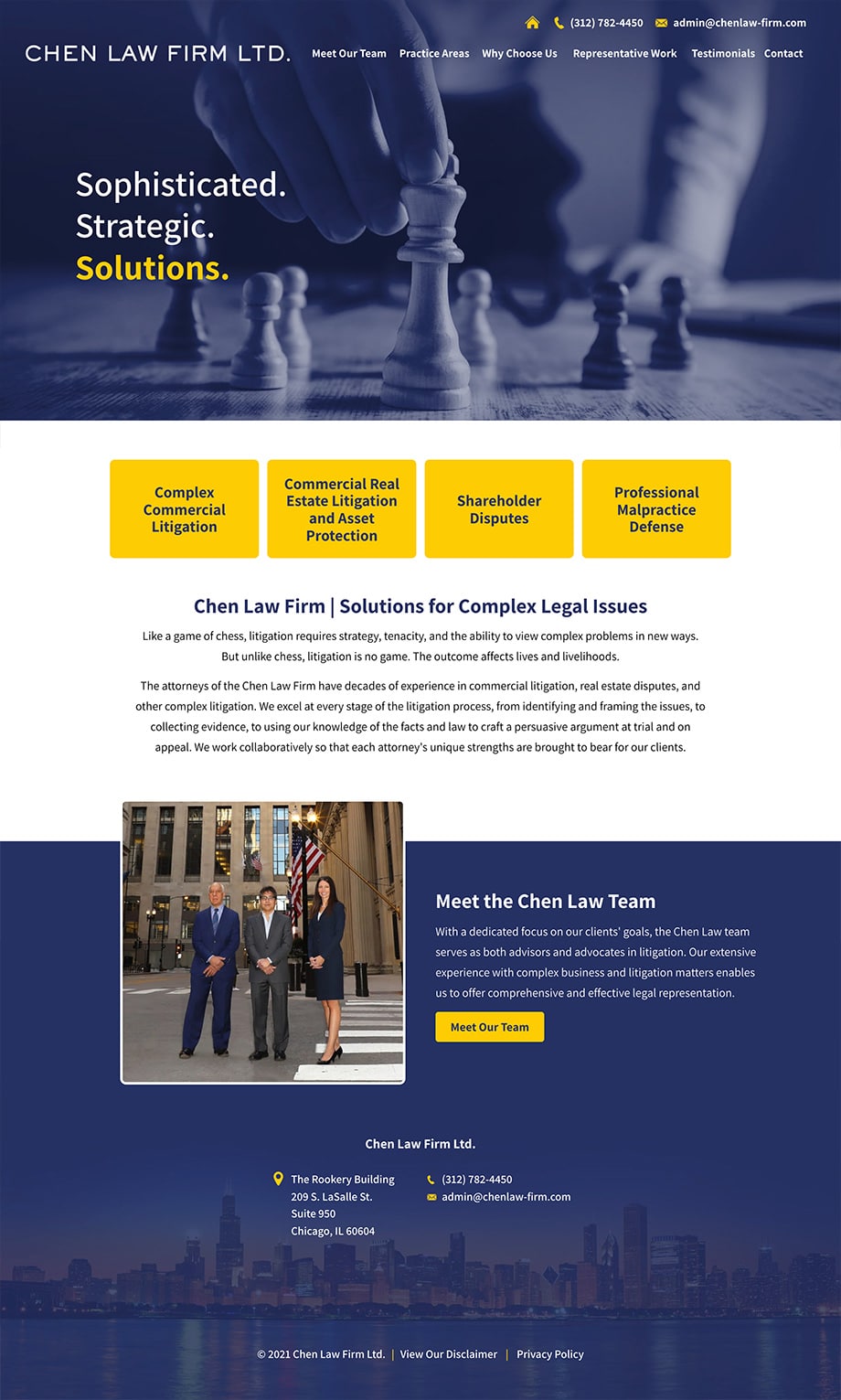 Law Firm Website Design for Chen Law Firm Ltd.