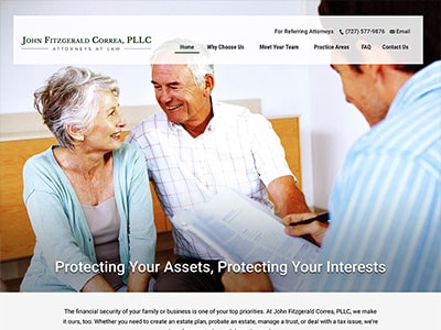 Law Firm Website design for John Fitzgerald Correa, P…