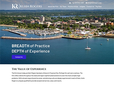 Law Firm Website design for Kuhn Rogers PLC